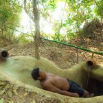 `Building The Most Temple Tunnel Underground Water Slide To Swimming Pools