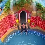 Build Underground Swimming Pool With Two Water Slide Around Secret Underground House