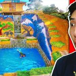 Kids BUILD an UNDERGROUND HOUSE with a WATER SLIDE!