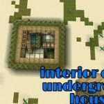 interior of the underground house – mini block craft