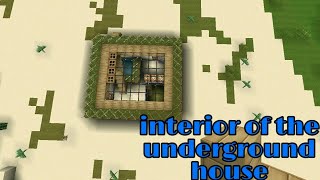 interior of the underground house – mini block craft
