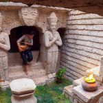 BUILD SACRED UNDERGROUND TEMPLE MANSION WITH UNDERGROUND SECRET POO BY ANCIENT SKILLS