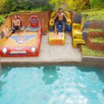 Building The Most Modern Underground House, Bedroom with Private Underground Living Room