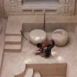 This man is 24/7 building an amazing underground temple and pool