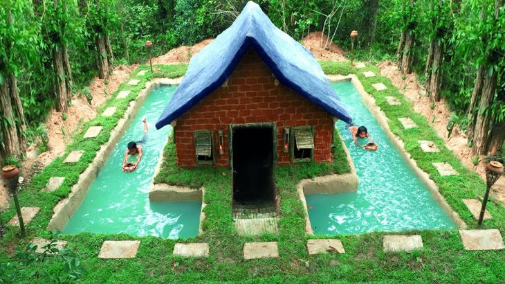Build Underground Swimming Pool Around The Most Beautiful Underground House Villa