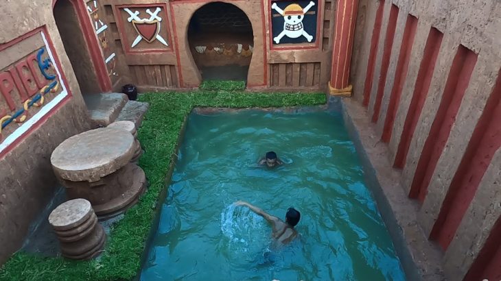 How To Build a Secret Underground House With Underground Swimming Pool And Secret Room in One Piece