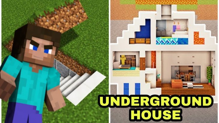 I Made A SECRET UNDERGROUND HOUSE IN MINECRAFT !! | In Hindi