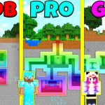 Minecraft Battle: NOOB vs PRO vs GIRL: UNDERGROUND RAINBOW HOUSE BUILD CHALLENGE / Animation