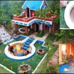 Spent185 Days To Build Awesome Golf Villa, Swimming pool, Aquarium Artificial Waterfall & Waterwell