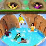 भूमिगत स्विमिंग पूल Underground Water Slider Swimming Pool हिंदी कहानिया Hindi Kahaniya Comedy Video