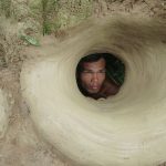 Build The 3In1 Underground House Tunnel Swimming Pool And Make Grape Red Wine