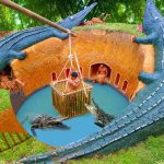 Building Underground Swimming Pool Water Slide Crocodile Around Secret Underground House