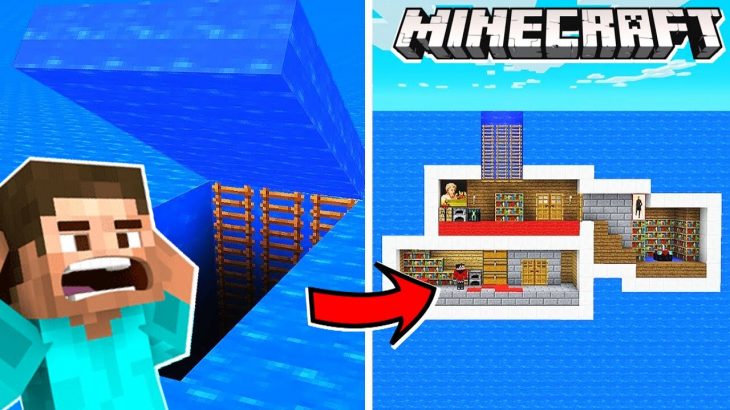I MADE AN UNDERWATER SECRET HOUSE IN MINECRAFT