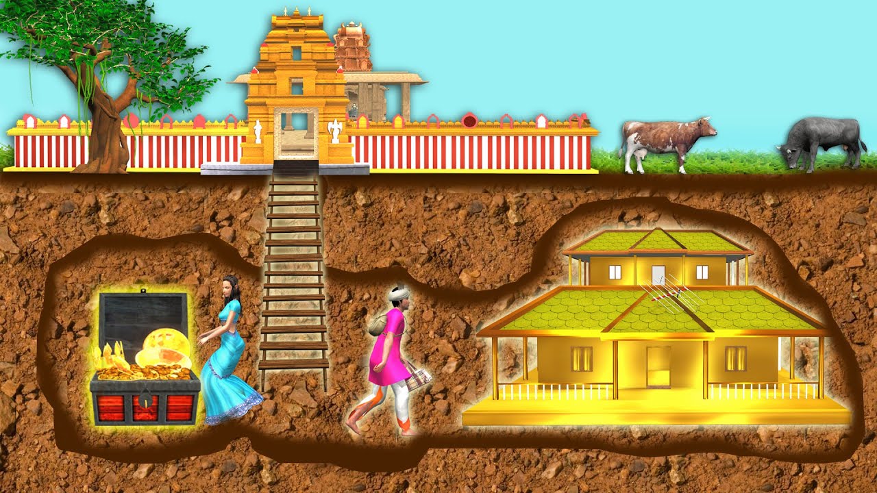 भूमिगत जादुई सुनहरा घर Underground Magical Golden House Kahani Hindi