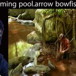 how to build !!underground temple swimming pool and arrow bowfishing..!