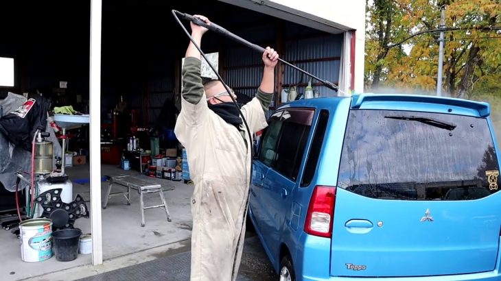 【中古車屋の磨きコーティング】アウディＳ４&トッポの磨き施工中・ピースのケンちゃんコーティング♪♪