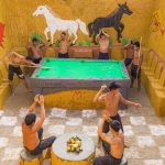 Build Underground House With Pool Table In The Forest