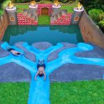 How To Build Underground Tunnel Water Slide Park Into Swimming Pool house