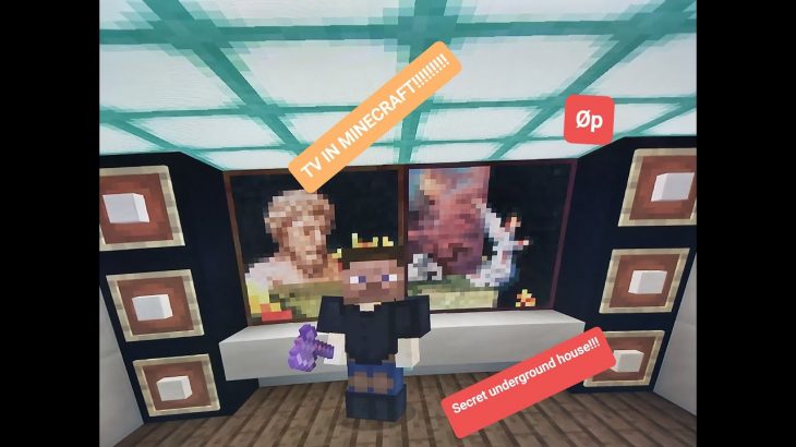 Secret underground house in Minecraft!!!!!!!!!!!!