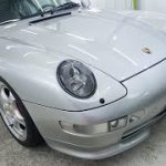 ポルシェ９９３　磨き・セラミックコーティング施工　ポーラシルバー