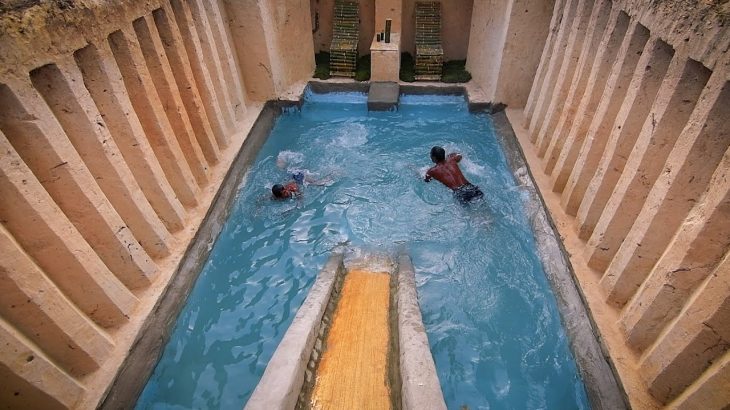 I Build Underground Tunnel Water Slide Park Into Swimming Pool house