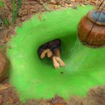 Building The Most Secret Temple Underground House With Water Slide To Underground Swimming Pools