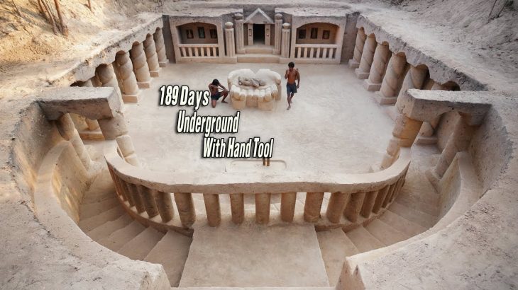 189 Days We Build Most Biggest Ancient Underground Temple With Hand Tool