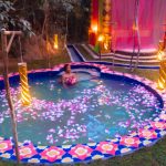 Girl Living Off The Grid, Build The Most Beautiful Round Swimming Pool in Backyard