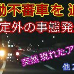 迷惑運転者たちNo.644　挙動不審車を追走・・想定外の事態発生！・・【トレーラー】【車載カメラ】突然　現れたアレ・・