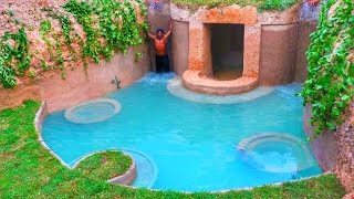 Build Most Amazing Underground Deep Pool With Secret Underground House