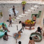 Catching Big Crocodile in Deep Forest River For Underground House Party Of Bushman