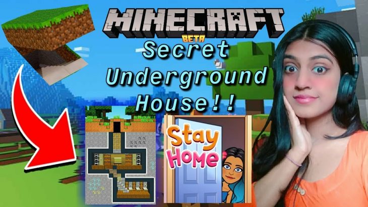 Girl Building Secret Underground House | Minecraft | Girl Gaming | Hindi gameplay