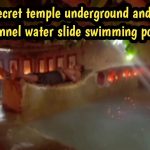 I build secret temple underground and temple tunnel water slide swimming pool || survival builder