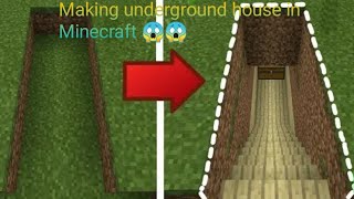 I made a secret underground house in Minecraft