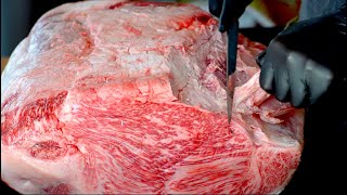 【WAGYU】肉磨き 黒毛和牛 外モモ   Silver Side【字幕無し】