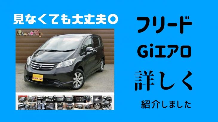 【見ないでも買える！】平成21年式のフリードGiエアロを紹介します！
