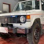 2月8日売約済み　初期型パジェロ　L044GV  全面研磨STD＋ガラスコーティング施工　長野県安曇野市　桜花自動車　認証工場　フルHD1080P60