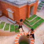 Build The Most Modern Underground House Exterior with Underground Swimming Pool In Summer (Part II)