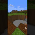 Building an underground house in Minecraft #Shorts