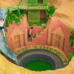 Dig To Build Swimming Pool Water Slide Around Secret Underground Bamboo House