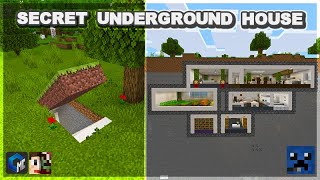 SECRET UNDERGROUND HOUSE (CASA SUBTERRÁNEA SECRETA) | MAPA | MINECRAFT BEDROCK 1.16.210 OFICIAL