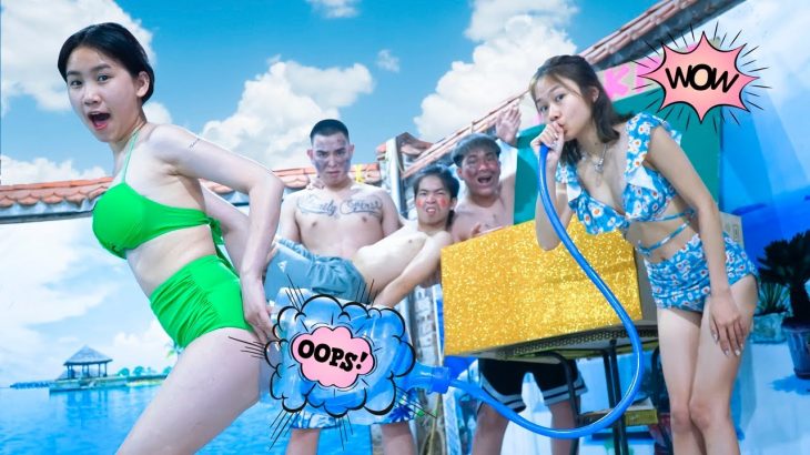 SWAT Nerf War : The Fight In The Swimming Pool JACKPOT Lucky And Nerf Guns