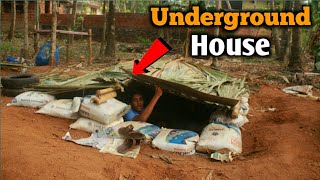 മണ്ണിനടിയിൽ വീട് ഉണ്ടാക്കി|underground house making video