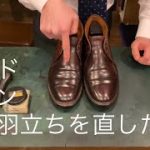 靴磨き　コードヴァン（コードバン）　毛羽立ちの簡単な均し方のご紹介