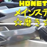 【磨きは浪漫】メインステップをピカピカにしてみた　【ホーネット250】