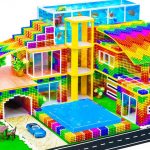 ASMR Video | Build Modern Glass Elevator For Underground And Rooftop Infinity Swimming Pool