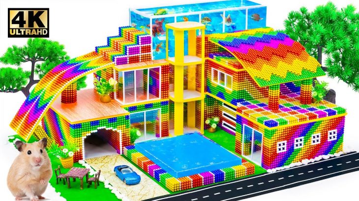 ASMR Video | Build Modern Glass Elevator For Underground And Rooftop Infinity Swimming Pool