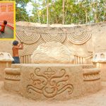 Build Temple Underground House With Swimming pool king’s bedroom Traditional Design 100%