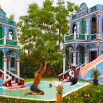 Building Three Story Mud Villa House With Design Beautiful Water Slide & Swimming Pool [ Full Video]