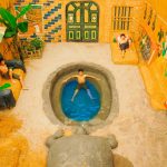 How To Build Temple Underground House And Secret Underground Swimming Pool